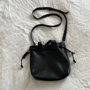 Madewell Small Drawstring Transport Crossbody Black